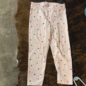 Cat & Jack Pink Heart-Print Leggings in Purple, Pink, Brown
